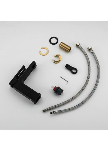 Смеситель для умывальника G1017-6, черный GAPPO (373267207)