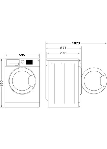 Стиральная машина FFB 9448 BV UA WHIRLPOOL (362671027)