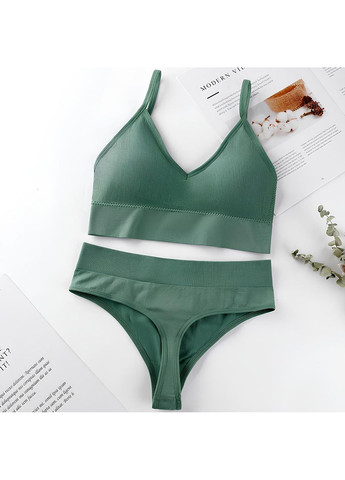 Зелений демісезонний комплект спортивної спідньої білизни cinoon s-м No Brand