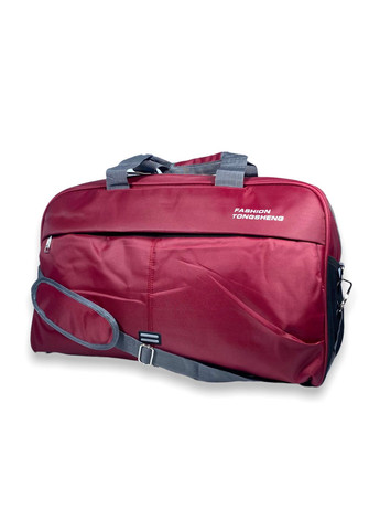 Дорожня сумка 55 л одне відділення внутрішня кишеня одна фронтальна кишеня розмір: 58*35*27 см бордова Tongsheng (285815037)