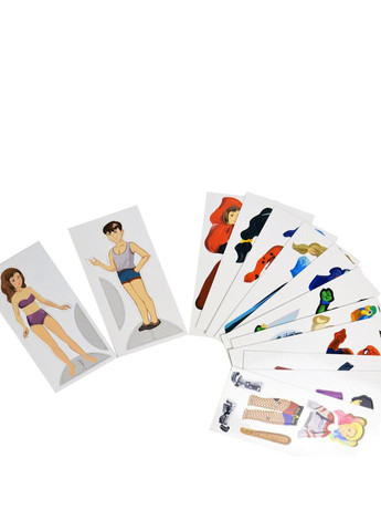 Игра с многоразовыми наклейками "Одевалка Персонажи" 1906-UM УМНЯШКА (300385311)