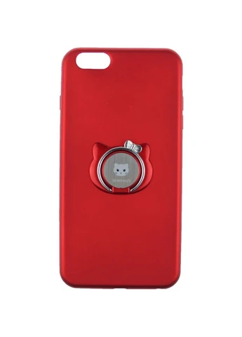 Чехол-накладка Soft-touch holder TPU Case iPhone 6 Plus/6S Plus Red Shengo (301782669)