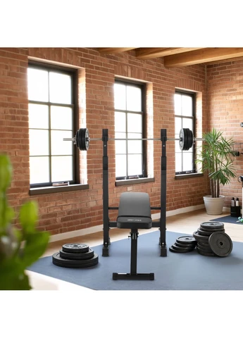 Лавка зі стійками для тренувань зі штангою XL700 складана Gymtek (367927401)