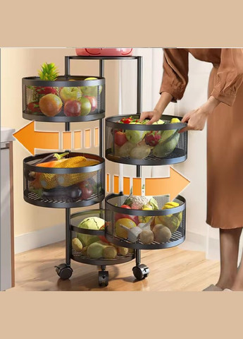 Етажерка на колесах "Sphere" 5яр 33*89см Home (315732983)