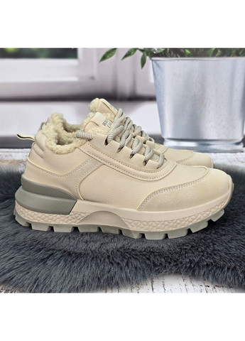 Зимние женские зимние кроссовки с искусственным мехом тедди Gipanis из искусственного нубука