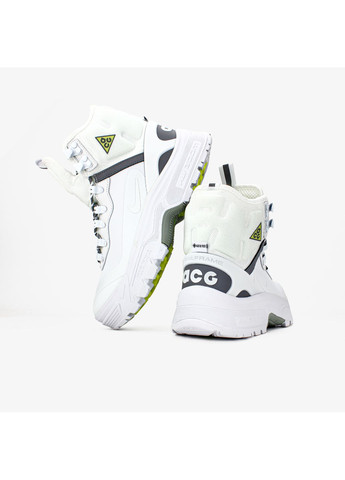 Білі Осінні кросівки чоловічі і жіночі Nike ACG Air Zoom Gaiadome GTX White | Найк АЦГ Аір Зум Гайадом