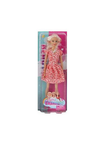 Кукла в повседневной одежде, шарнирная (8406), коралловое платье Defa (293484368)