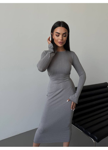 Сіра святковий сукня Vione однотонна