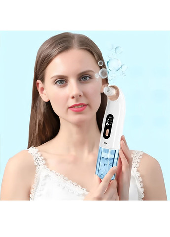 Вакуумний очищувач для шкіри обличчя пор з регулюванням інтенсивності насадками 6 штук 4,95x7,55x22,4 см (479876-Prob) Unbranded (325542185)