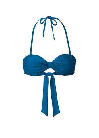 Синій купальник роздільний на підкладці для жінки lycra® 348337 40(m) синій бікіні Esmara С открытой спиной, С открытыми плечами