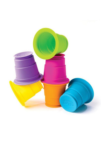 Тактильная игрушка Suction Kupz Мягкие чашки 6 шт. (F183ML) Fat Brain Toys (331297006)