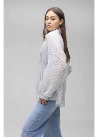 Сорочка оверсайз в смужку ONE SIZE CHICLY (399923947)