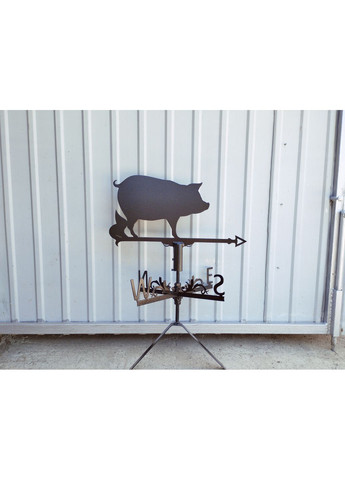 Флюгер на дом Свинья, флюгер на крышу из металла 2 мм. No Brand (368896805)
