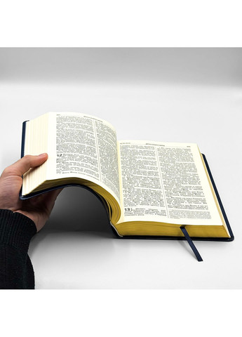 Біблія у сучасному перекладі з неканонічними книгами. Екошкіра. Золоті сторінки — Синя Українське Біблійне Товариство (369757433)