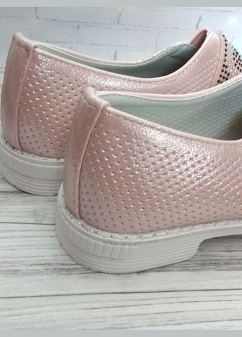 Туфлі для дівчаток з перфорацією світло-рожевого кольору Lilin Shoes (322318852)
