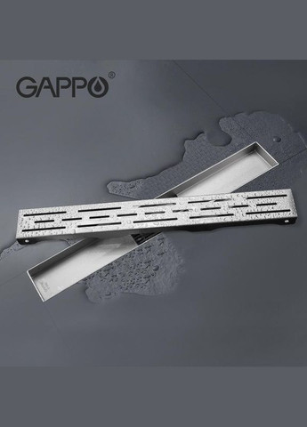 Душевой трап G870071, 70х700 мм, нержавеющая сталь. GAPPO (275335511)