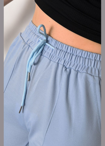 Спортивні штани жіночі блакитного кольору Let's Shop (287558846)