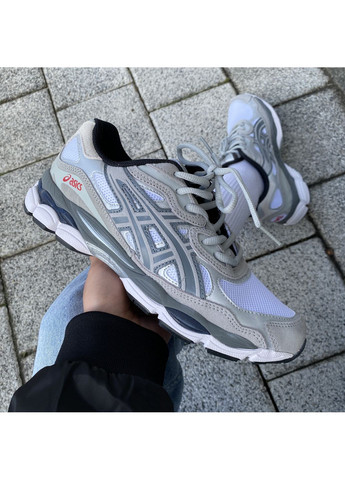 Серые демисезонные кроссовки мужские asics gel-nyc grey асикс гель нюк No Brand