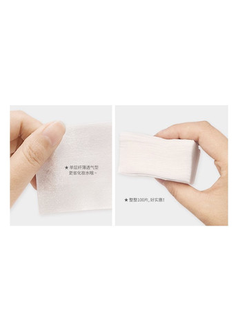 Бавовняні серветки для зняття макіяжу та очищення обличчя Cotton Puff, 100 шт. Bioaqua (317169497)