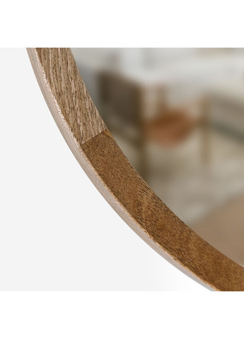 Дзеркало асиметричне дерев'яне Natural Walnut Горіх 55x85 см Luxury Wood Dali (369547031)