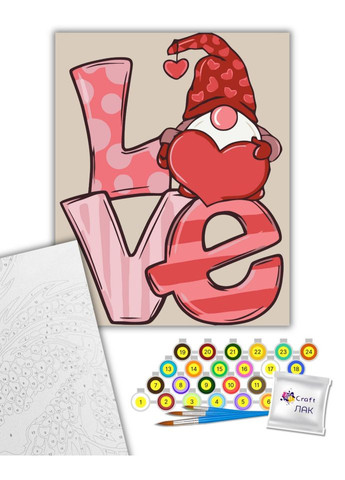 Картина по номерам "Гномик LOVE" 16130-AC Art Craft (315589301)