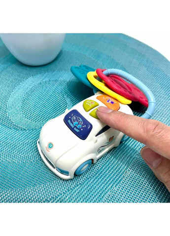 Набор игровой пианино машинка брелок музыка звук украинские стихи свет Голубой (FT 0027) Limo Toy (362576995)