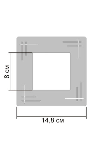 Наклейки дзеркальні під вимикач інтер'єрні акрилові №5 Золото 1 шт. Ваша Світлість (366334664)