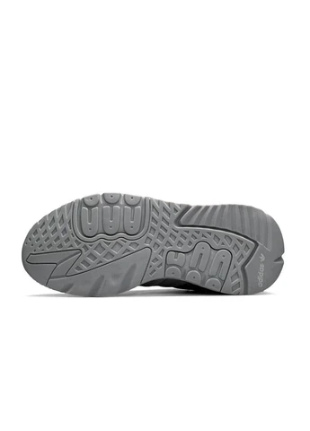 КРОССОВКИ ЖЕНСКИЕ ADIDAS NITE JOGGER GREY АДИДАС НАЙТ ДЖОГЕР СЕРЫЕ No Brand серые демисезоны (391064408)