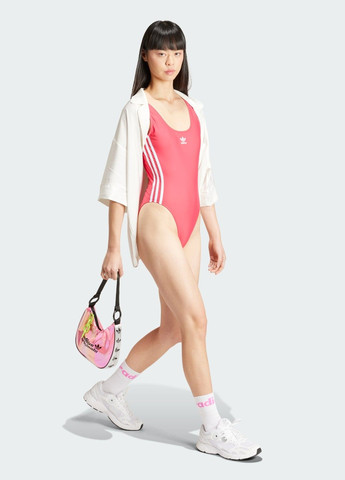Рожевий демісезонний купальник adicolor 3-stripes adidas
