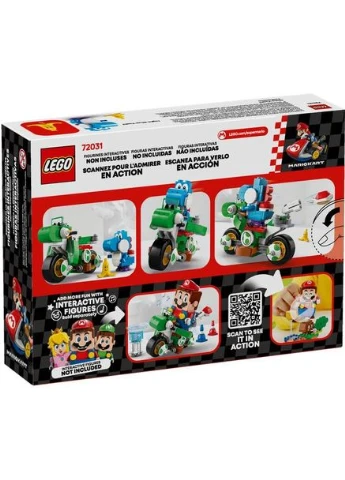 Конструктор Super Mario Mario Kart Мотоцикл Йоши 133 элемента (72031) Lego (322911066)