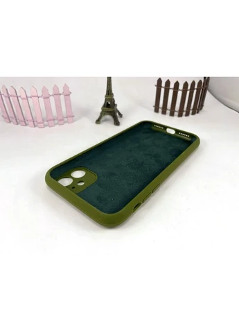 Чехол силиконовый на айфон 11 зеленый, накладка для iPhone 11 ЗЕЛЕНЫЙ / ARMY GREEN (45 цвет Silicone Case (396507843)