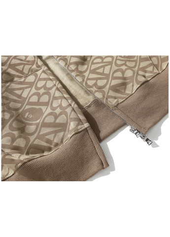 Худі бежевий Bape A Bathing Ape Logo Monogram Velour Shark Beige Full Zip Hoodie Mens (356677817)