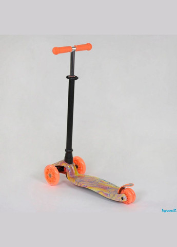 Дитячий триколісний самокат А 25597 /779-1340 Жовтогарячий Best Scooter (335053064)