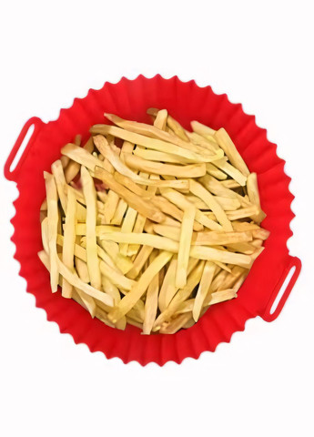 Силіконова форма для запікання в Аерогрилі / Аерофритюрниці / Мікрохвильовій печі / Духовці Колесо Червона No Brand (341324881)