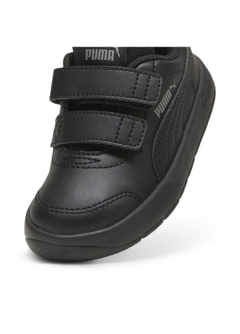 Черные детские кеды courtflex v3 sneakers toddlers Puma