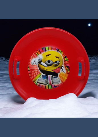 Санки Крижані круглі SNOW PLATE (червоний) діаметр 60 см (6111) Marmat (362429068)