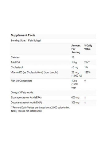 Ultra Omega 3-D 180 Fish Softgels Now Foods (362418647)
