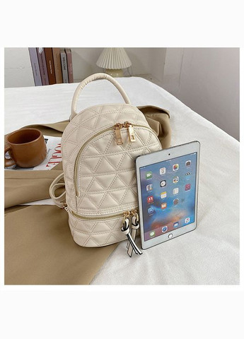 Міні-рюкзак міський жіночий бежевий КиП (317319557)