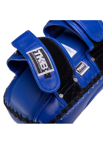Пади для тайського боксу Тай-педи з натуральної шкіри (2шт) KING Super Pro (підтримка для рук, р-р S 35х17х8см, Синій) Top King Boxing (361435898)