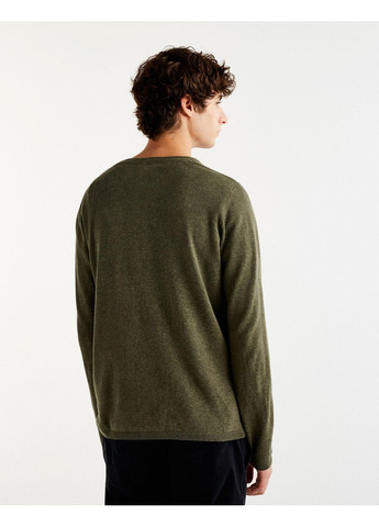 Темно-зеленый джемпер демисезон,болотный, Pull & Bear