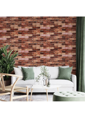 179-3 Панель стінова 3D 700х770х3мм Коричневий (цегла) SW-00001771 Sticker Wall (362094986)