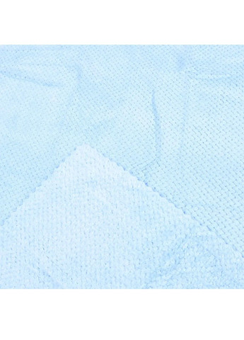 Комплект набір рушників трьох різних розмірів мікрофібра кораловий оксамит для ванни лазні пляжу 6 штук (478910-Prob) Блакитний Unbranded однотонний блакитний