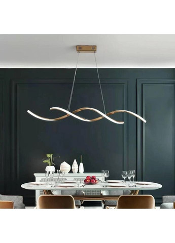 Люстра світлодіодна підвісна LED світильник для квартири на стелю ледве 26970 Золото 25-100х14х103 см. Sunnysky (335975285)