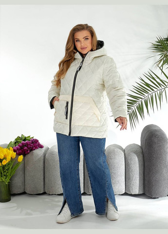 Молочна демісезонна куртка жіноча димісезонна Style Point