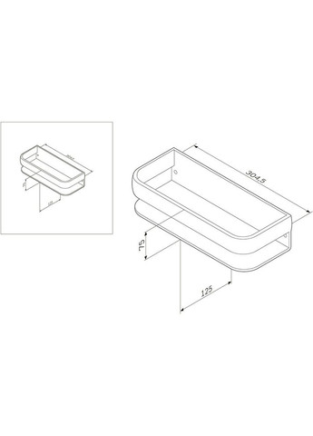 Крючок для халата Sensation A3035800 AM.PM (323127824)