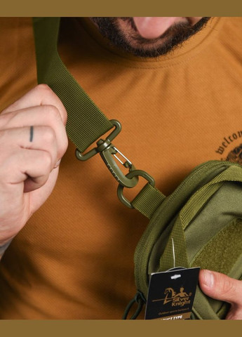 Тактична сумка через плече олива No Brand (301039027)