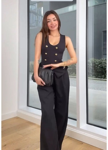 Женский костюм двойка жилет и брюки палаццо MonCher (348432462)