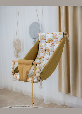 Підвісна гойдалка люлька Rainbow, гойдалка для дітей, гойдалка гамак No Brand (318057512)
