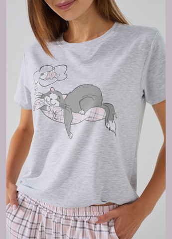 Серая всесезон пижама Ellen