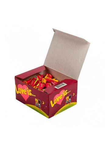 Жувальна гумка Лав іс жуйка лов іс Вишня-лимон блок жуйок 100 штук фруктовий смак для дітей та дорослих Shantou (296723017)